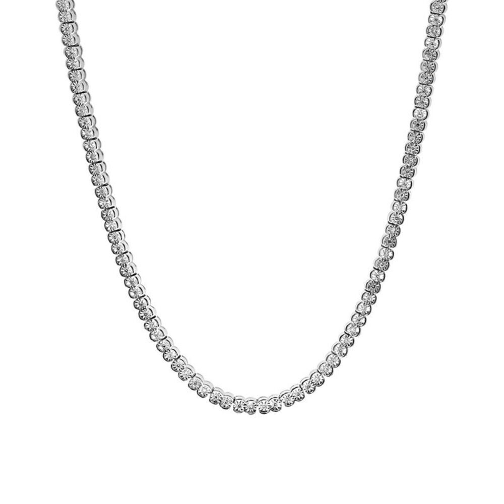 Effy Fine Jewelry Silver 1.28 Ct. Tw. Diamond Necklace